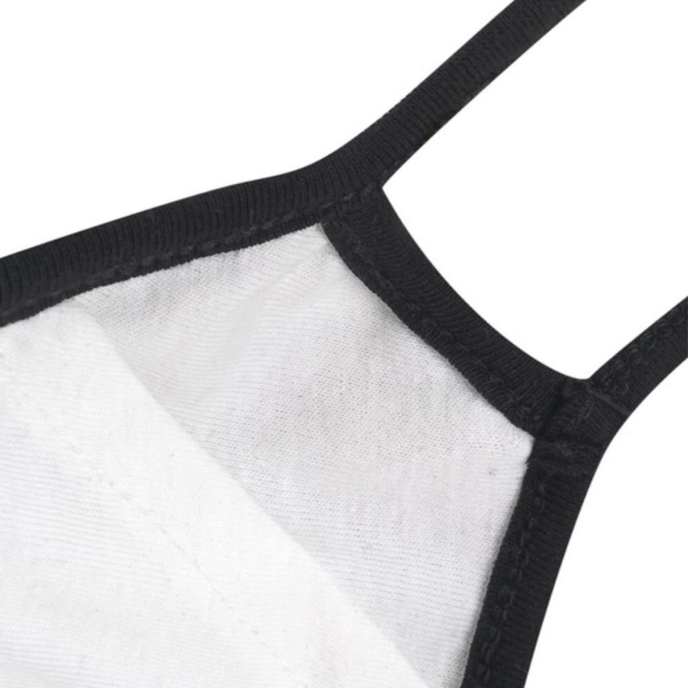 New! Filter Pocket! Mocha Cotton Lined Face Mask - Picture 5 of 7
